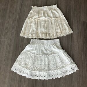 2 MISA Los Angeles skirts with lace, size small